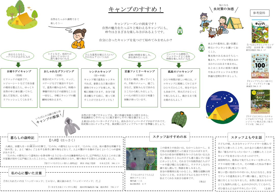 としょかんだより２０２３年夏号（うら）